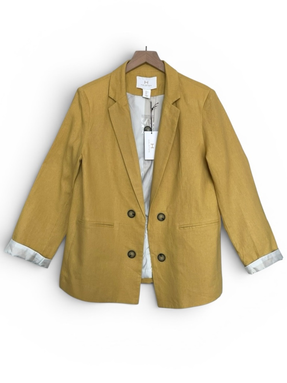 H by Halston Linen Blend Blazer